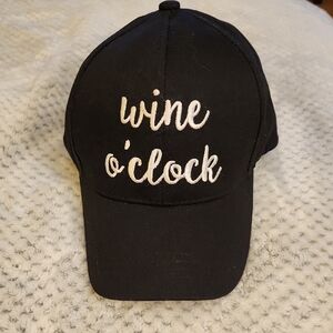 C.C. Black 'Wine O'Clock' Hat